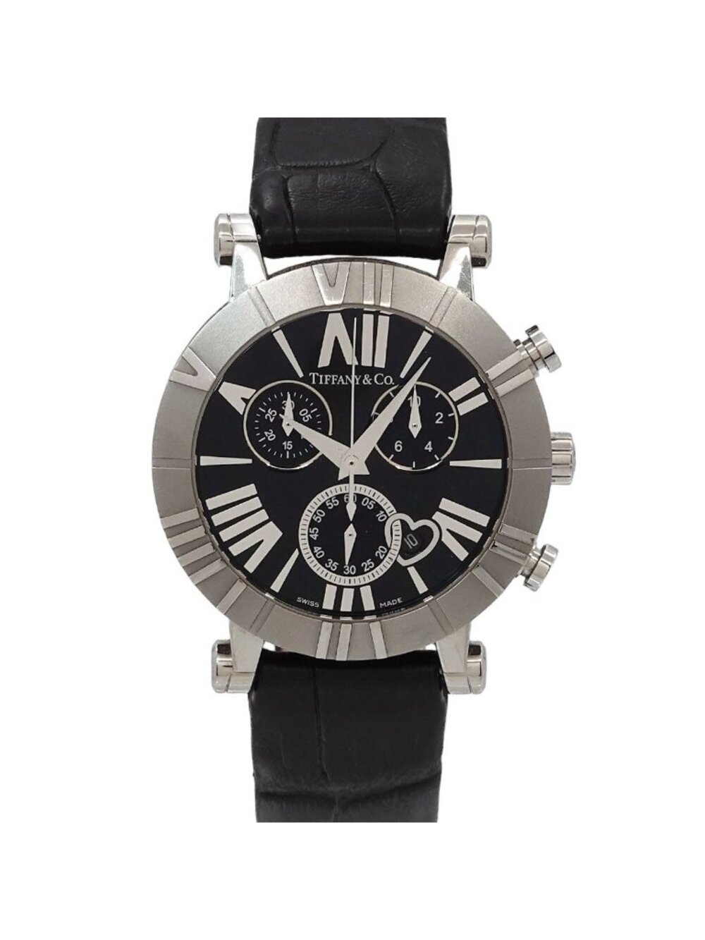 Tiffany & Co Atlas Chronograph Heart Date 32 Watch Quartz